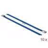 Kabelbinder DeLOCK 18797 Stahl Blau 200 mm 10 Stück