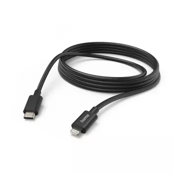 Hama 00201599 Lightning-Kabel 3 m Schwarz