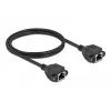Netzwerkkabel DeLOCK Cat.6A RJ45 zu RJ45 1m Schwarz