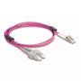 DeLOCK LWL-Kabel LC Duplex auf SC Duplex OM4 2m