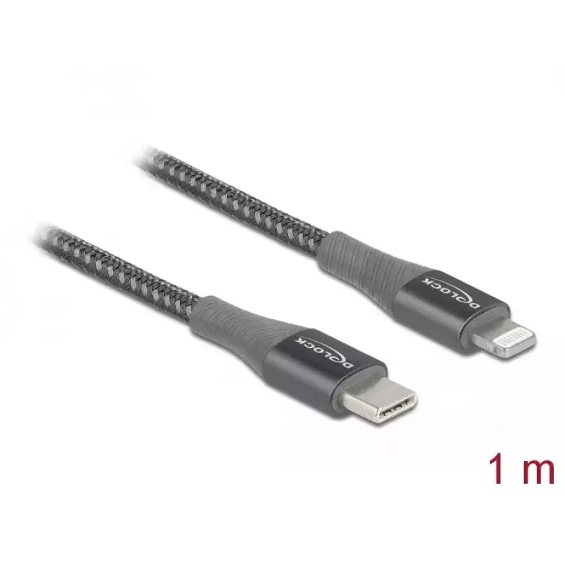 Daten- und Ladekabel USB Type-C auf Lightning DeLOCK 86631