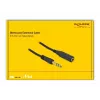 Stereo-Klinken-Verlängerungskabel DeLOCK 86767 6,35 mm 5 m Schwarz