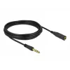 Stereo-Klinken-Verlängerungskabel DeLOCK 86767 6,35 mm 5 m Schwarz