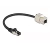 Kabel RJ45-Stecker auf Keystone-Modul RJ45-Buchse DeLOCK 87022