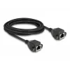 DeLOCK RJ50 Verlängerungskabel Buchse zu Buchse S/FTP 5 m schwarz