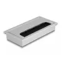 Kabeldurchlass DELOCK 66861 für Schreibtisch, Silber, 80×160×28 mm, 1 Stück