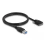 DeLOCK USB 3.0 Typ-A Stecker auf Micro-B Stecker Kabel 1m 5 Gbit/s
