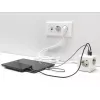 DeLOCK 11497 Steckdosenleiste CEE 7/3 + USB Weiß 250V 16A