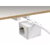 DeLOCK 11497 Steckdosenleiste CEE 7/3 + USB Weiß 250V 16A