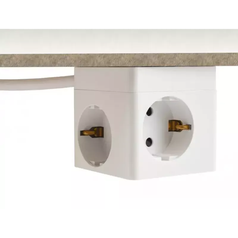 DeLOCK 11497 Steckdosenleiste CEE 7/3 + USB Weiß 250V 16A