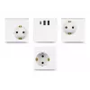 DeLOCK 11497 Steckdosenleiste CEE 7/3 + USB Weiß 250V 16A