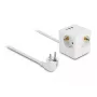 DeLOCK 11497 Steckdosenleiste CEE 7/3 + USB Weiß 250V 16A