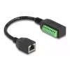 DeLOCK RJ45-Kabel Kat.5e Buchse auf Klemmleistenadapter 21,5 cm