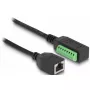 DeLOCK RJ45-Kabel Kat.5e Buchse auf Klemmleistenadapter 21,5 cm