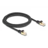 Netzwerkkabel DeLOCK RJ45 80318 Stecker auf Stecker Cat.6A 2 m schwarz