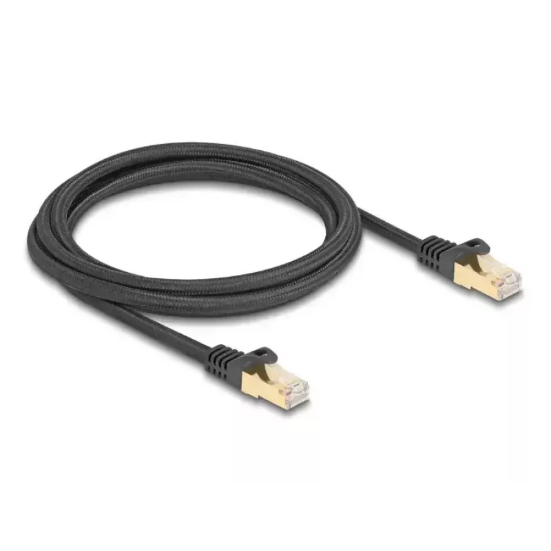 Netzwerkkabel DeLOCK RJ45 80318 Stecker auf Stecker Cat.6A 2 m schwarz