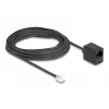 DeLOCK Telefonkabel RJ11-Stecker auf RJ45-Buchse schwarz 10 m