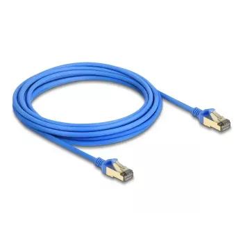 DeLOCK RJ45-Netzwerkkabel Cat.8.1 F/FTP schlank 5 m blau