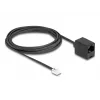DeLOCK Telefonkabel RJ11-Stecker auf RJ45-Buchse schwarz 3 m