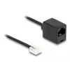 DeLOCK Telefonkabel RJ11-Stecker auf RJ45-Buchse schwarz 3 m