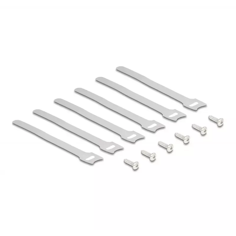 Kabelhalter DeLOCK 88031 Untertischmontage schwarz 2 Stück Set