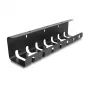 Kabelhalter DeLOCK 88031 Untertischmontage schwarz 2 Stück Set