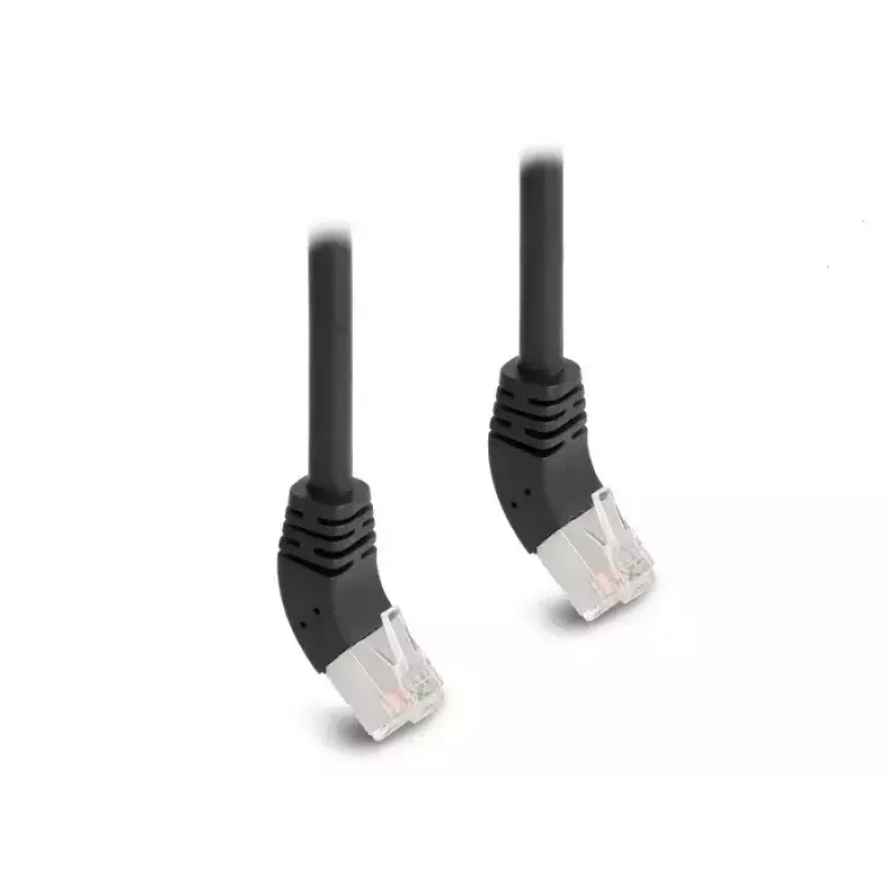 Netzwerkkabel DeLOCK RJ45 Cat.6A 45° abgewinkelt 0,5m schwarz
