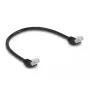 Netzwerkkabel DeLOCK RJ45 Cat.6A 45° abgewinkelt 0,5m schwarz