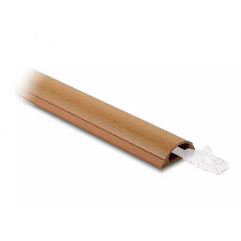 Kabelkanal DeLOCK 20730 30 x 11 mm selbstklebend Holzoptik