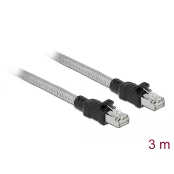 DeLOCK RJ45-Kabel Cat.6A U/FTP mit Metallmantel 3 m