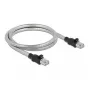 DeLOCK RJ45-Kabel Cat.6A U/FTP mit Metallmantel 3 m