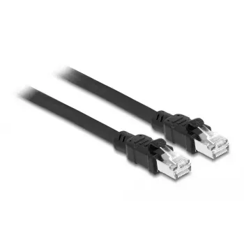 Netzwerkkabel DeLOCK RJ45 Cat.6A F/UTP 2m Schwarz