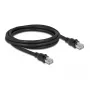 Netzwerkkabel DeLOCK RJ45 Cat.6A F/UTP 2m Schwarz