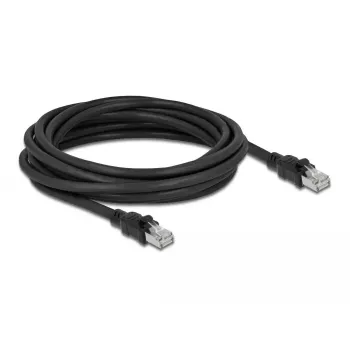 DeLOCK Netzwerkkabel RJ45 Cat.6A F/UTP 5 m Schwarz
