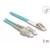 DeLOCK LWL-Kabel LC Duplex auf SC Duplex OM3 3 m