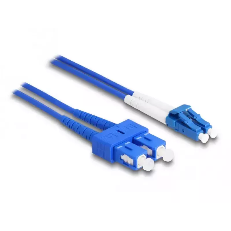 DeLOCK Glasfaserkabel LC Duplex auf SC Duplex Singlemode OS2 3 m