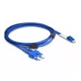 DeLOCK Glasfaserkabel LC Duplex auf SC Duplex Singlemode OS2 3 m