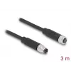 DeLOCK M8 3-Pin-Kabel A-kodiert Stecker auf Buchse PUR TPU 3 m