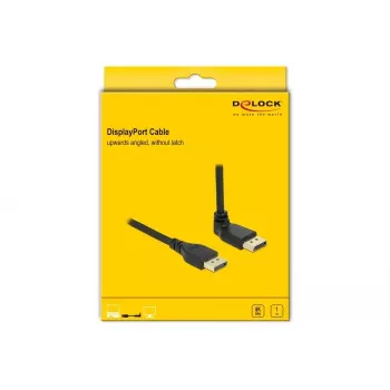 DELOCK DisplayPort-Kabel 1 m, DisplayPort auf DisplayPort, 5,7 mm Durchmesser, bis zu 32 Audiokanäle