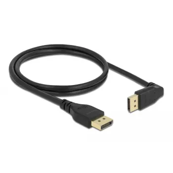 DELOCK DisplayPort-Kabel 1 m, DisplayPort auf DisplayPort, 5,7 mm Durchmesser, bis zu 32 Audiokanäle