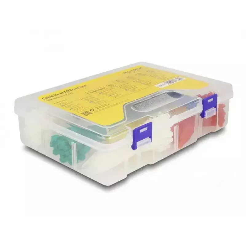 Hook-&loop-Kabelbinder DeLOCK 18641 350 Stück sortierte Farben