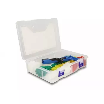 Hook-&loop-Kabelbinder DeLOCK 18641 350 Stück sortierte Farben