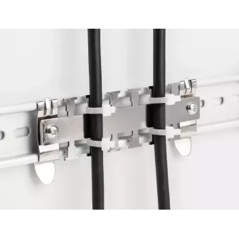 DeLOCK Kabelklemme für Hutschiene 3,5 cm Durchmesser Metallisch Metall