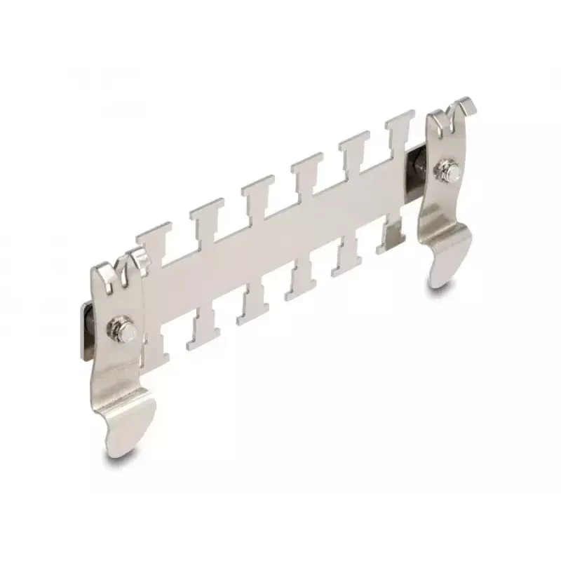 DeLOCK Kabelklemme für Hutschiene 3,5 cm Durchmesser Metallisch Metall
