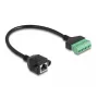 DeLOCK RJ45 Kabel Cat.6 Buchse auf Klemmleisten Adapter 30 cm