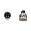 Netzwerkkabel DeLOCK M12 Kabel D-kodiert 4-polig Stecker auf RJ45 Stecker PUR (TPU) 1 m