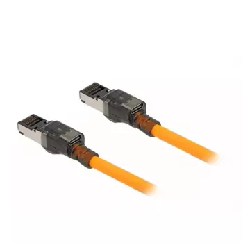 Netzwerkkabel DeLOCK RJ45 USB Typ-C 5m Cat6A Orange