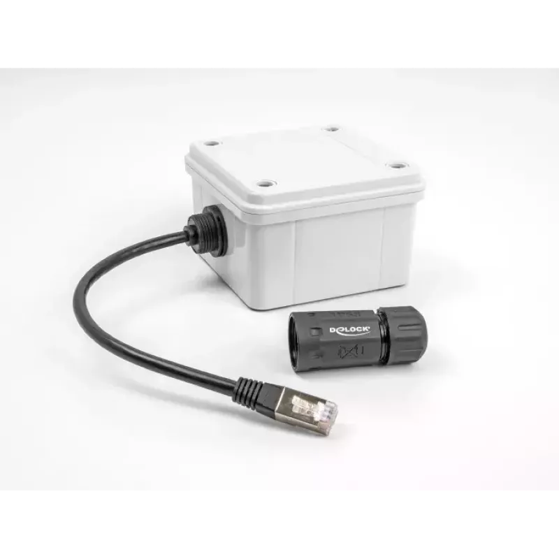 Netzwerkkabel DeLOCK 88147 RJ45 auf RJ45 Cat.6A 0,25 m Schwarz