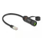 Netzwerkkabel DeLOCK 88147 RJ45 auf RJ45 Cat.6A 0,25 m Schwarz