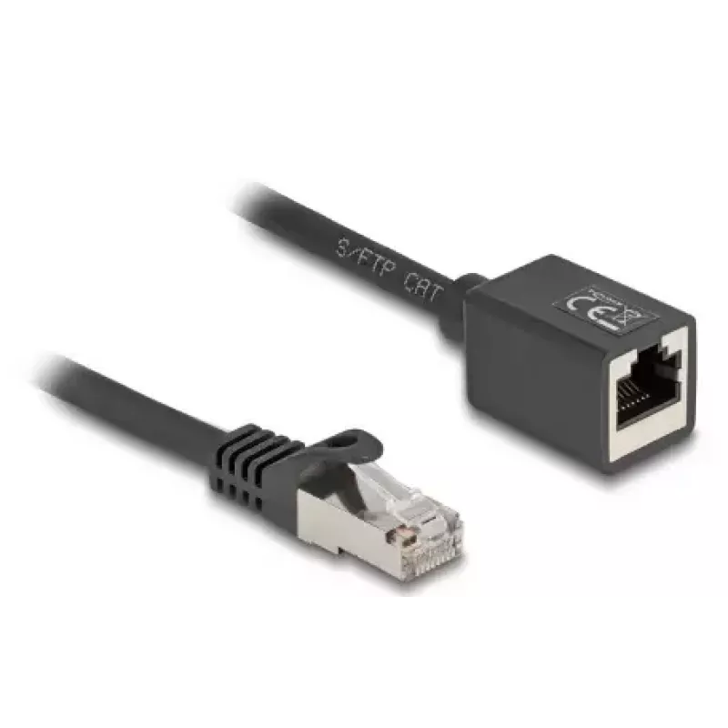 Netzwerkkabel DeLOCK 90294 RJ-45 Cat6a 1 m Schwarz